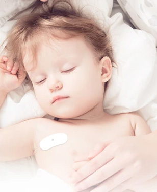 赤ちゃんの体温を24時間測定するパッチ Intelligent Thermometer Mhealth Watch